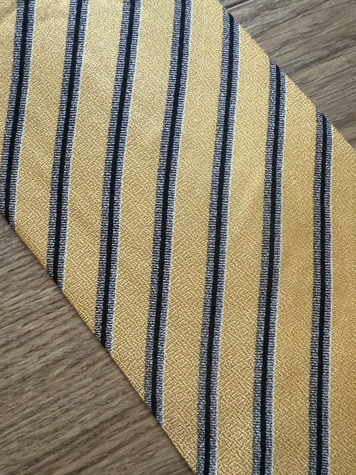 Cravatta in seta Lands’End silk Regimental regular tie Vintage Nos never used - Imagen 2 de 4