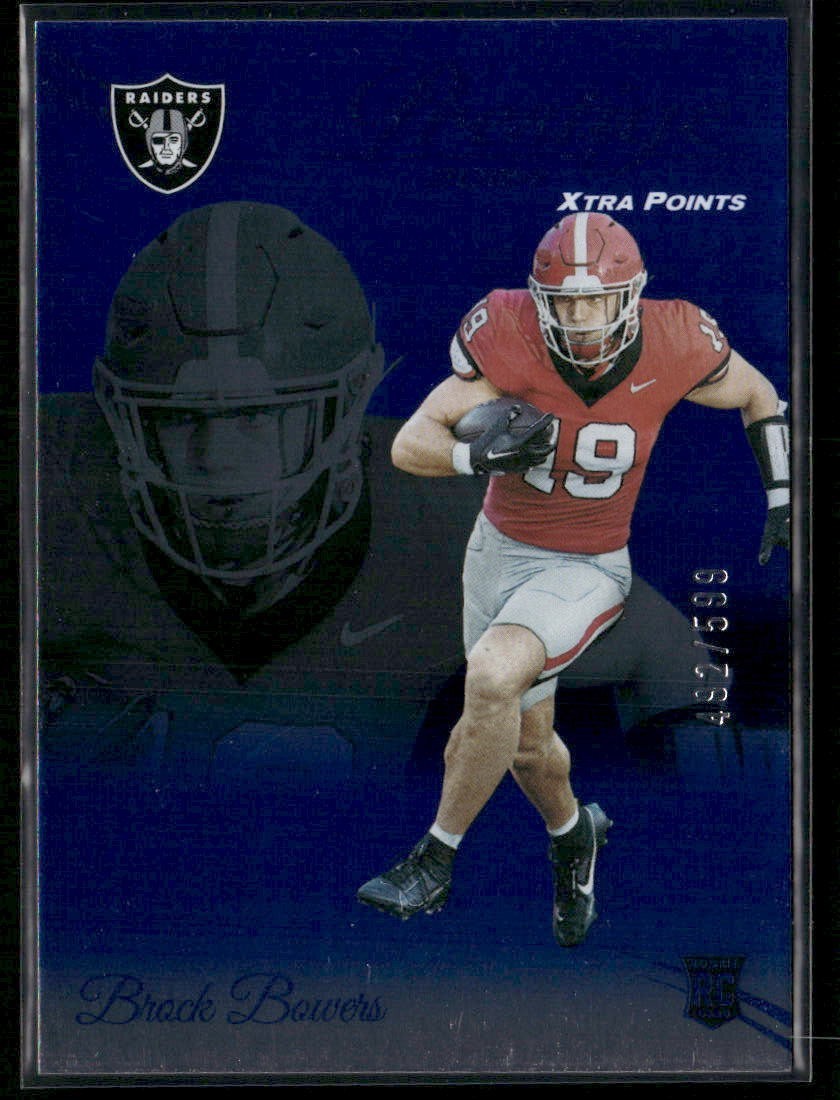 2024 Panini Prestige - Rookies Brock Bowers #305 Xtra Points Blue /599 (RC)