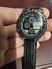 AUTHENTIC CITIZEN WORLD TIME CHRONO NAVIHAWK ANADIGI JAPAN MENS  C300-Q00214