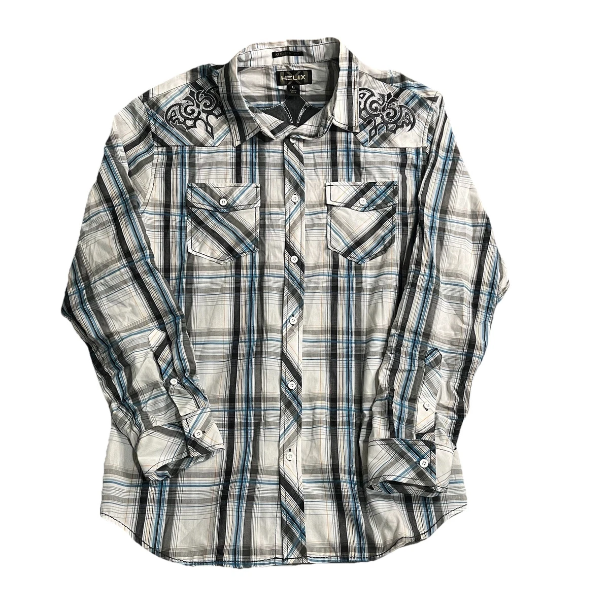 Helix Size L Blue Shirts for Men for sale | eBay
