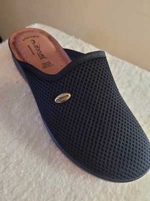 Womens Flexus by Spring Step Scuff Ombre Slip on Slippers Black 9 US Made iItaly