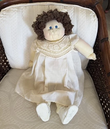 Vintage Original Cabbage Patch Doll 23” Double Signed Hand Made