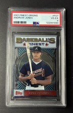 2001 Finest Origins Andruw Jones PSA 4 Atlanta Braves 