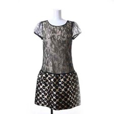 Red Valentino Lace Switching Dress