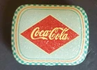 Vintage Collectible Coca-Cola Mini Tin Trinket Or Pill Box Green, Red, Yellow