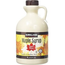 4 x Canadian Maple Syrup Kirkland 100% Pure Grade A - 1 Litre - Amber