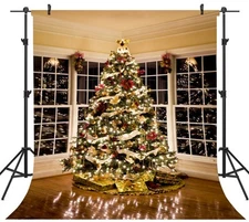 Christmas Theme Photography Backdrop 10x10ft Seamless Studio Prop