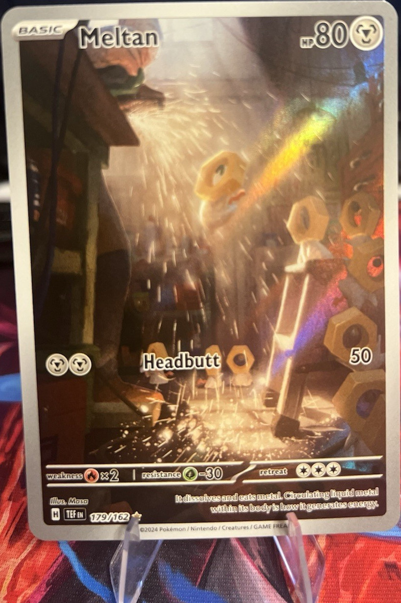 Pokemon Meltan 179/162 SV05 Temporal Forces Illustration Rare Holo English