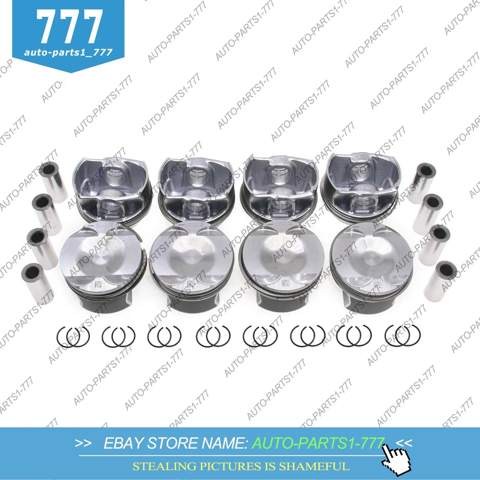 Conjunto de pistón de motor 8X para Mercedes-Benz C63 AMG GT63 E63 GLC63 G63 S63 4,0 L Foto 4 de 4