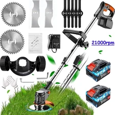 1000W Cordless Weed Eater Electric Brush Cutter Lawn Edger Grass String Trimmer
