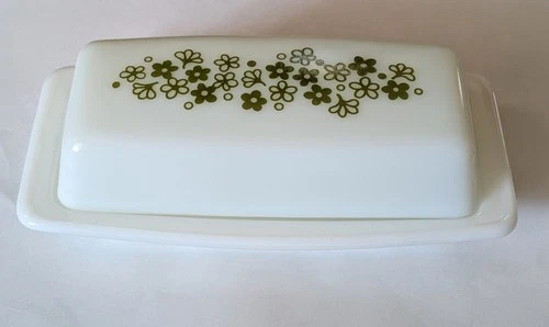 Vintage Pyrex Crazy Daisy Spring Blossom Butter Dish