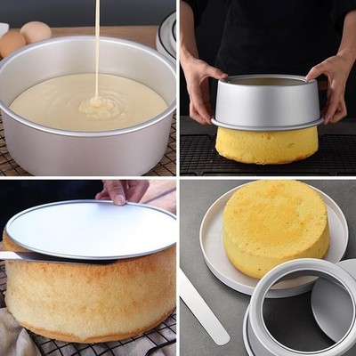 Runde Kuchenform aus Aluminiumlegierung   Leichtes Backen & Entformen
