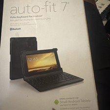 New Zagg Auto-fit 7" Folio Keyboard for Android Windows Tablets Black