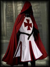 Medieval Tunic  Cloak Cape Surcoat Knights Templar Costume Renaissance Dress