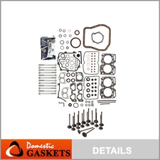 Full Gasket Set Intake Exhaust Valves Fit 99-03 Subaru Saab 2.5L SOHC EJ251