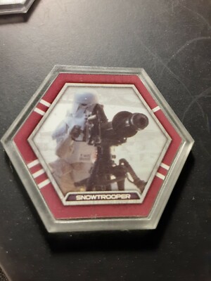 Star Wars Topps Galactic Connexions Trading Disc SNOWTROOPER Clear Series 2