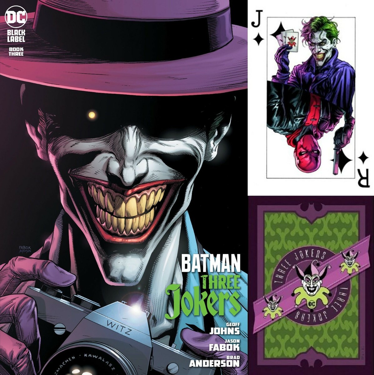 BATMAN Three 3 JOKERS ALL 17 Variants 7 Ratios Fabok PREMIUM HC