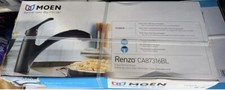 Moen RENZO CA87316BL Pullout Kitchen Faucet - Matte Black - with Deck plate New