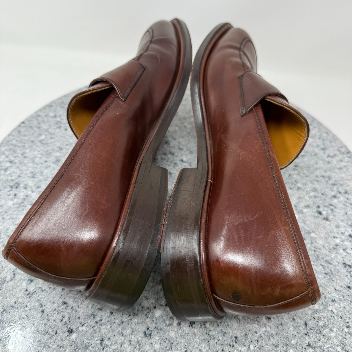 MEZLAN Men’s Brown dress leather slip-on Penny Loafer Size 8 US Mezlan Dress Shoes Mens 9 Brown Leather Slip On Parla Penny  main image 2