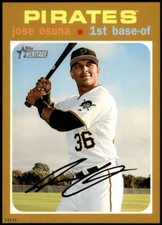 Jose Osuna 2020 Topps Heritage 5x7 Gold #234 /10 Pirates