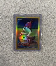 2010 Topps Chrome Baseball #49 Yunel Escobar Gold Refractor /50 Braves RARE