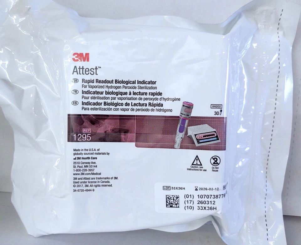 3M Attest 1295 Rapid Readout Biological Indicator (Pack/30)