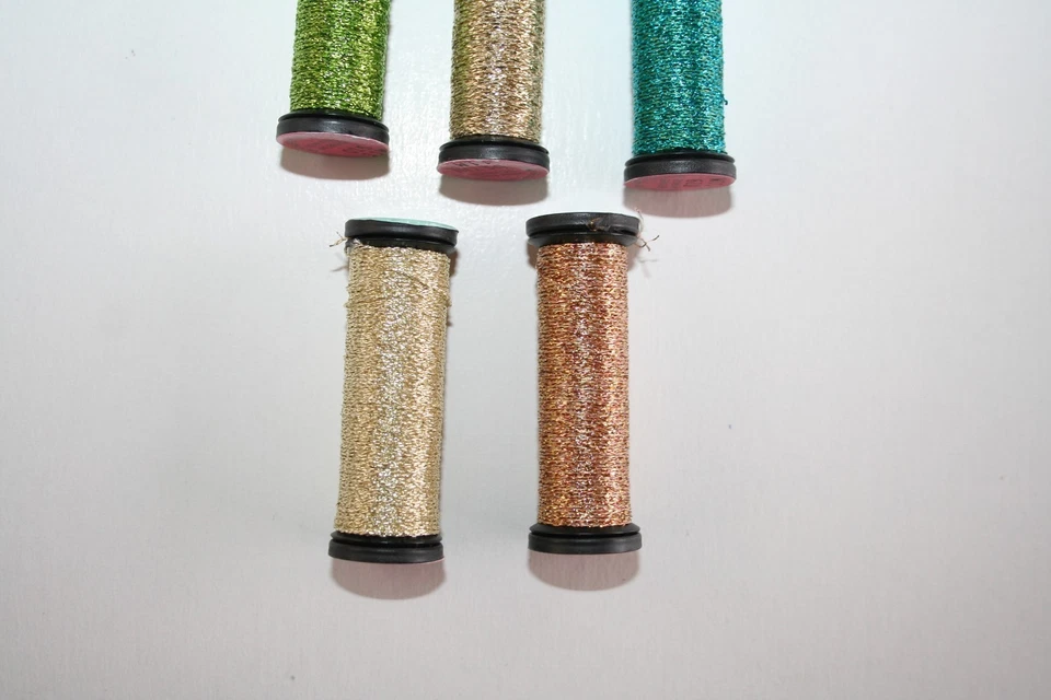 Kreinik #4 Very Fine Braid YOU CHOOSE YOUR COLORS Polyester Metallic 11 meters - Image 3 of 4