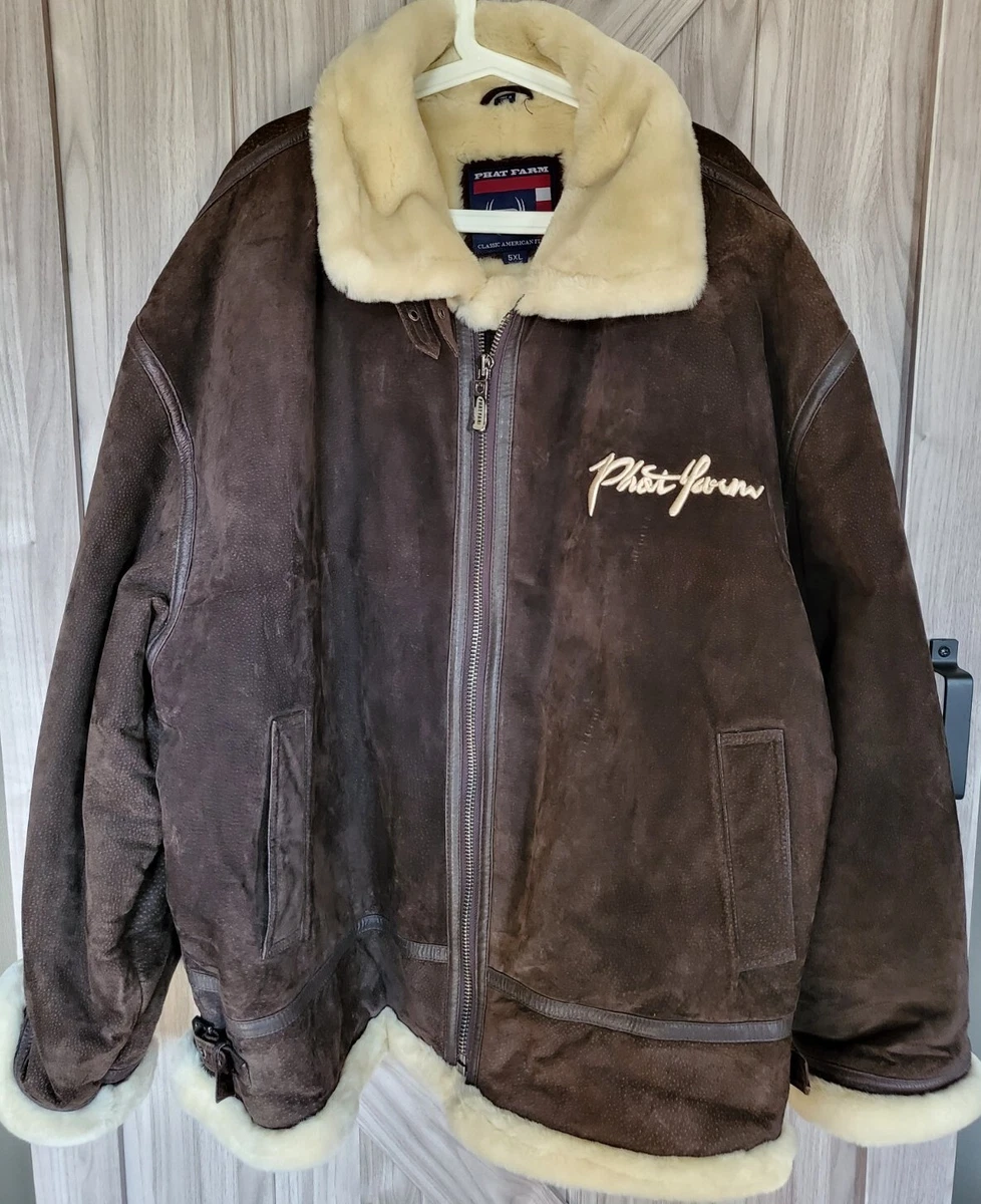 Phat farm suede leather clearance jacket