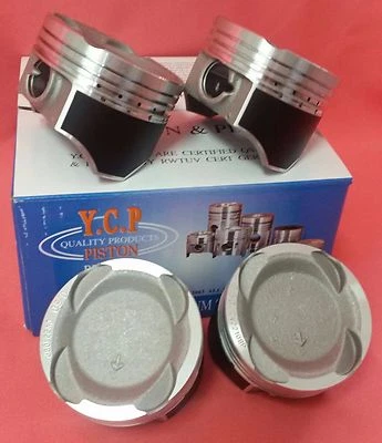 YCP 75.5mm Vitara Pistons Teflon Coated Low Comp For Honda D16 Turbo - Image 1 of 2