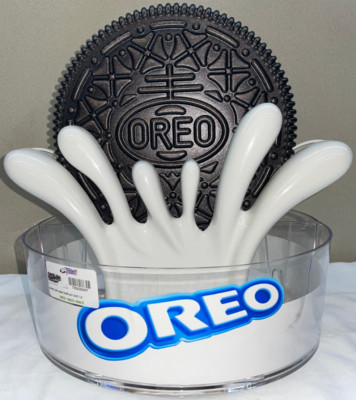 Oreo Cookie 3D Milk Splash Display Nabisco 2 Sided