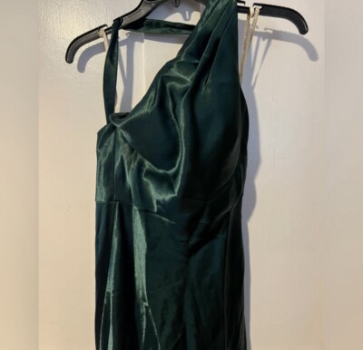 Jenny Yoo Bridesmaids Dress, Size 6, Emerald Green, One Shoulder | eBay