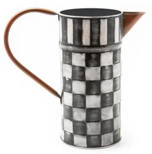 Mackenzie-Childs Check It Out Watering Can / Floral Vase NEW!!