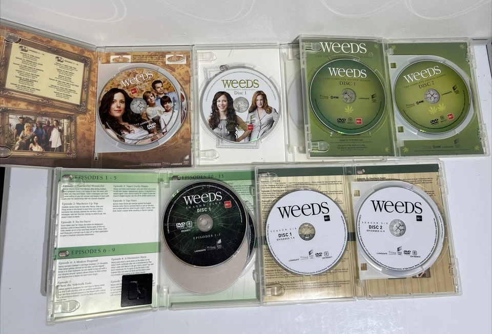 Weeds Complete Seasons 2,3,4,5 & 6  DVD Bundle Region 4 - TV Drama Comedy - Image 4 of 4