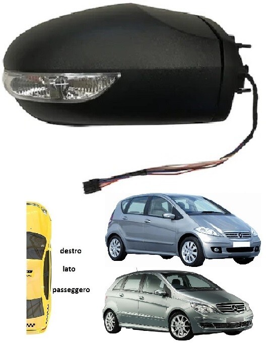 SPECCHIO RETROVISORE DX ELETTRICO CLASSE A-B W169 2004-2008 W245 2005-2008