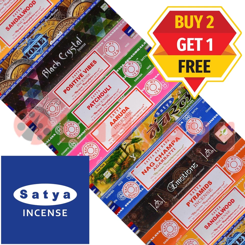 SATYA Neem Earth Incense Stick Scents Sticks Meditation Aroma Fragrance