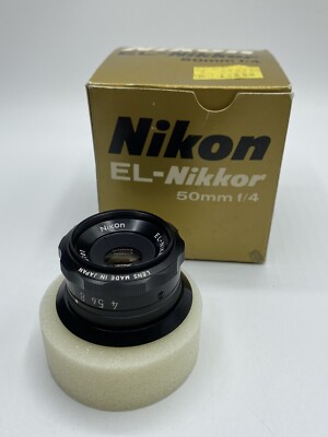 Nikon EL-Nikkor 1:4 50mm   Vergrößerungsobjektiv mit OVP #380101-43