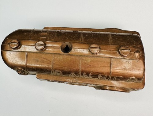 Vintage hard plastic BANNER U.S.A. Brown TRAILER 1950 4” 1/60th scale Old Toy - Picture 4 of 7