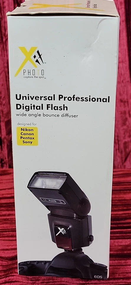 NIB NIP XIT XTUNVFL5 Universal Professional Digital Flash with Bounce/Swivel - Image 4 of 4
