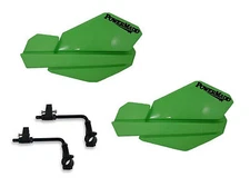 Powermadd Trail Star Series Handguards Guards Tri Mount Kit Green ATV Yamaha