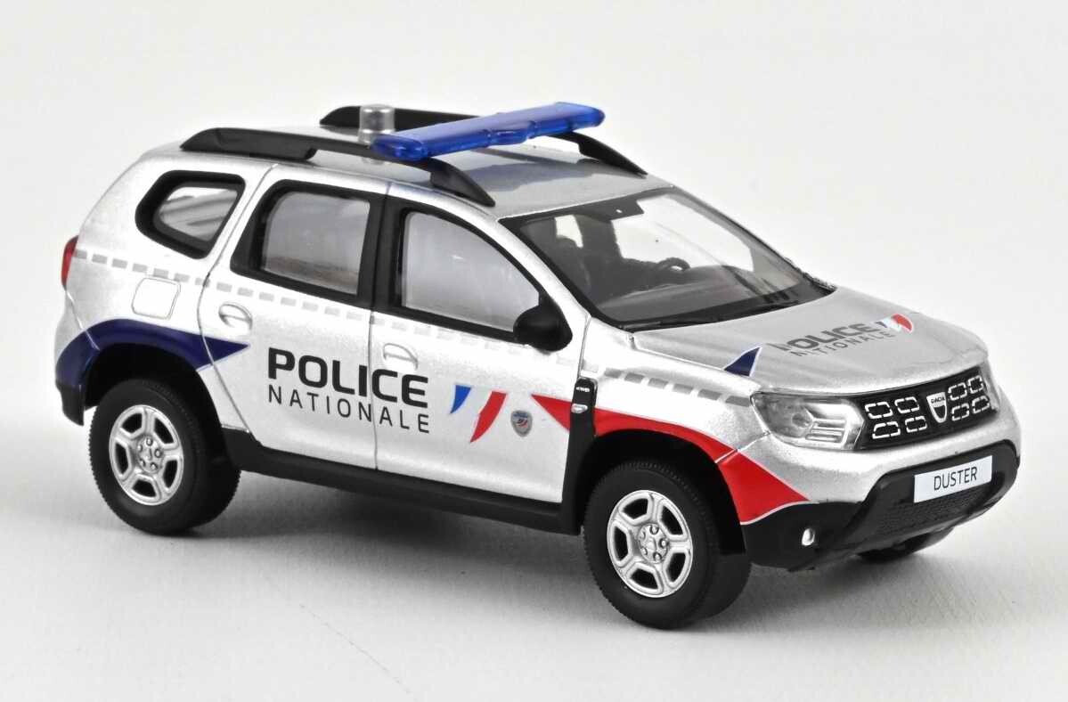 Modèle Miniature Norev 1/43 Dacia Duster Police Nationale 2021 Argent édition Limitée