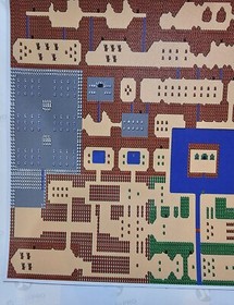 The Legend of Zelda Classic NES Map 12" X 24" Poster inches Vinyl Weatherproof