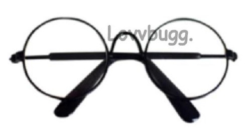 Schwarze Brille für 18" Mädchen oder Junge Puppe Potter Kostüm Zubehör KOSTENLOSER VERSAND HINZUGEFÜGT! - Bild 4 von 13