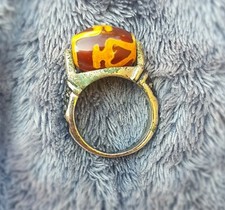 Fetish Bodhi dZi bead Ring