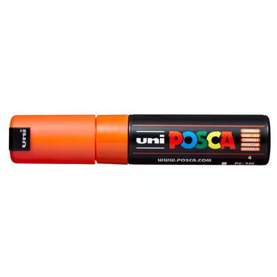 PC-7M Broad Bullet Paint Marker, Orange
