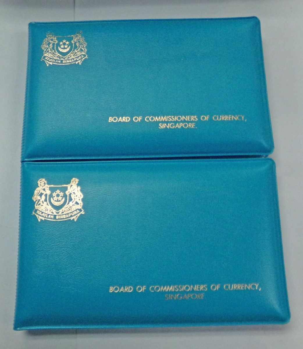 シンガポール　1977年 蛇の年 旧貨幣セット 1977 SINGAPORE Year of Snake Specimen Set in Blue Wallet 2