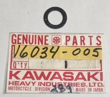 1 NEW Kawasaki F5 F6 F7 F8 KD125 KE175 Banjo Bolt Gasket OEM 16034-002 16034-005