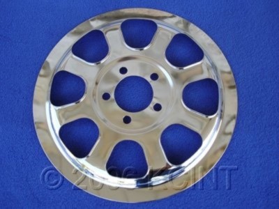 Chrome Pulley Cover Insert for Harley Softail 2000-06 HD# 91347-00