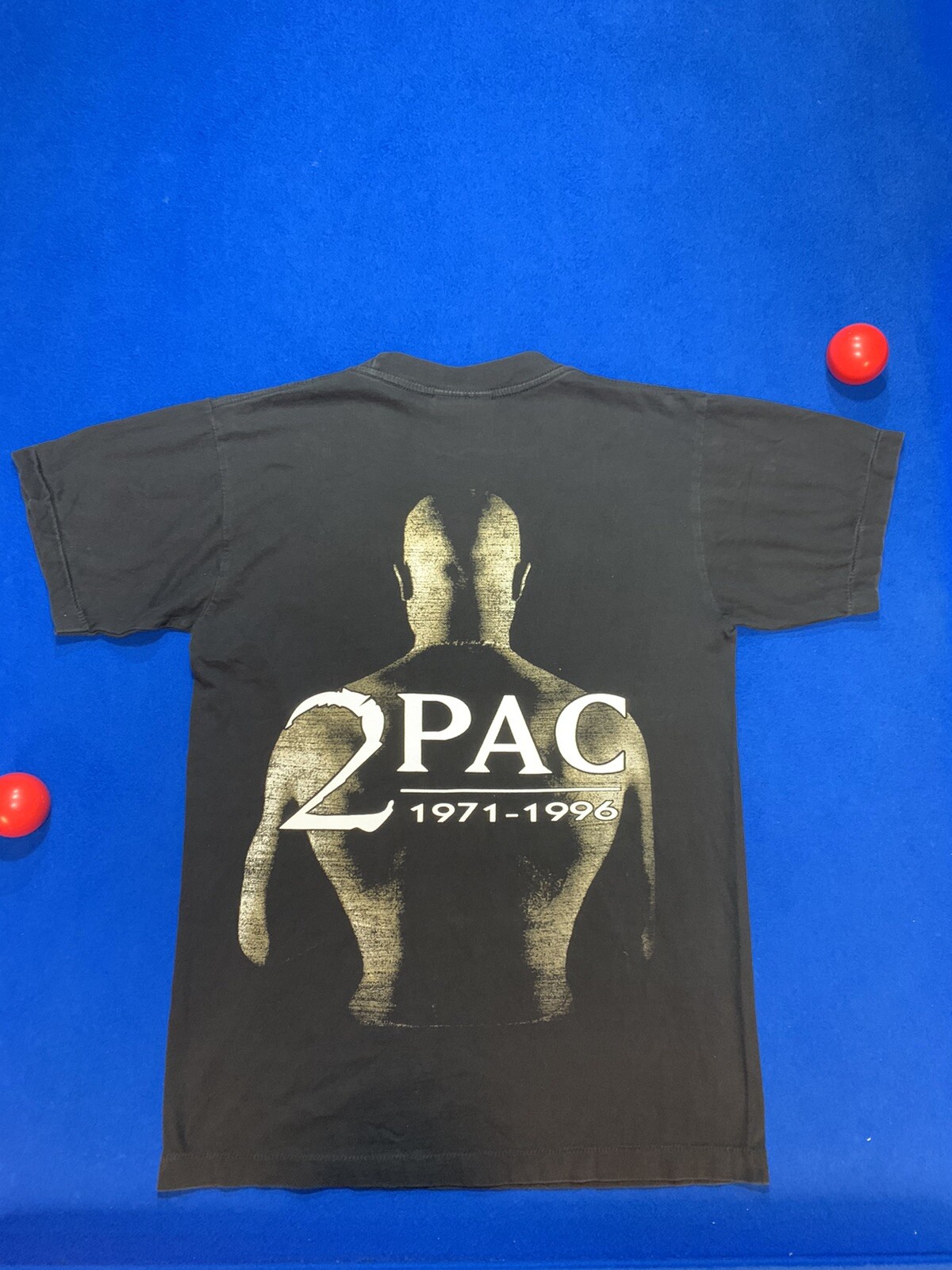 FILA Camicia vintage 2Pac Tupac taglia M anni 90 punto singolo braccio della morte