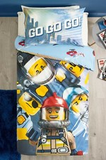 LEGO City Reversible Duvet Cover And Pillowcase Set Size: Toddler BNWT