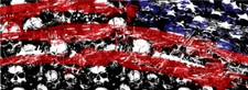 Motorcycle American Flag Skulls Bike Grunge Car Wrap Vinyl Decal Scooter Graphic